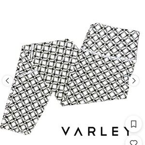 NWOT Varley Bedford Yoga Workout Leggings Black White Aztec Print Size XS